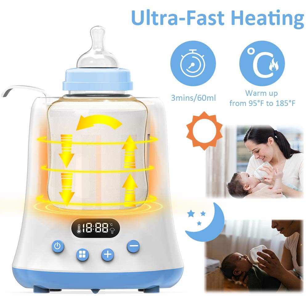 Fast Baby Bottle Warmer — Universal Fit (Grey)